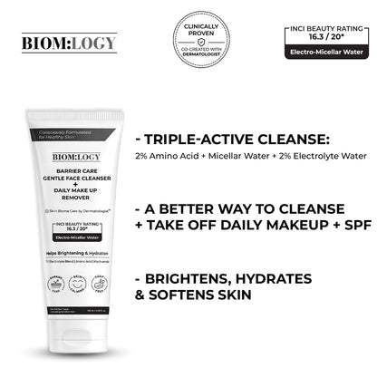 Soap Free Micellar Water Face Wash. Removes Daily Makeup