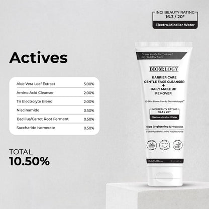 Soap Free Micellar Water Face Wash. Removes Daily Makeup