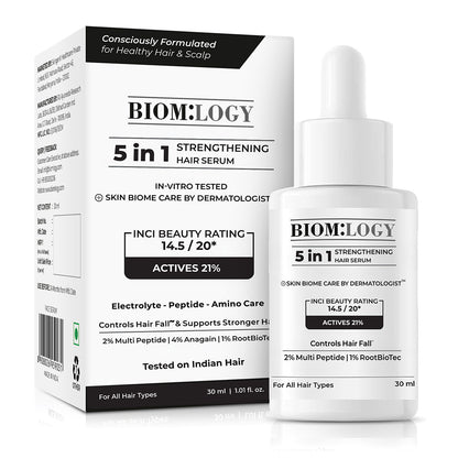 Hair Growth and Anti Hairfall Serum. 21% Actives. In Vitro Tested.